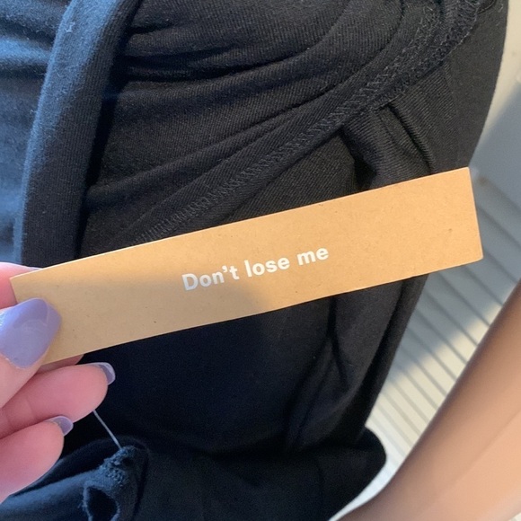 NEW Reformation Kaila Knit Faux Wrap Tank Dress Black Size XS - Picture 10 of 13